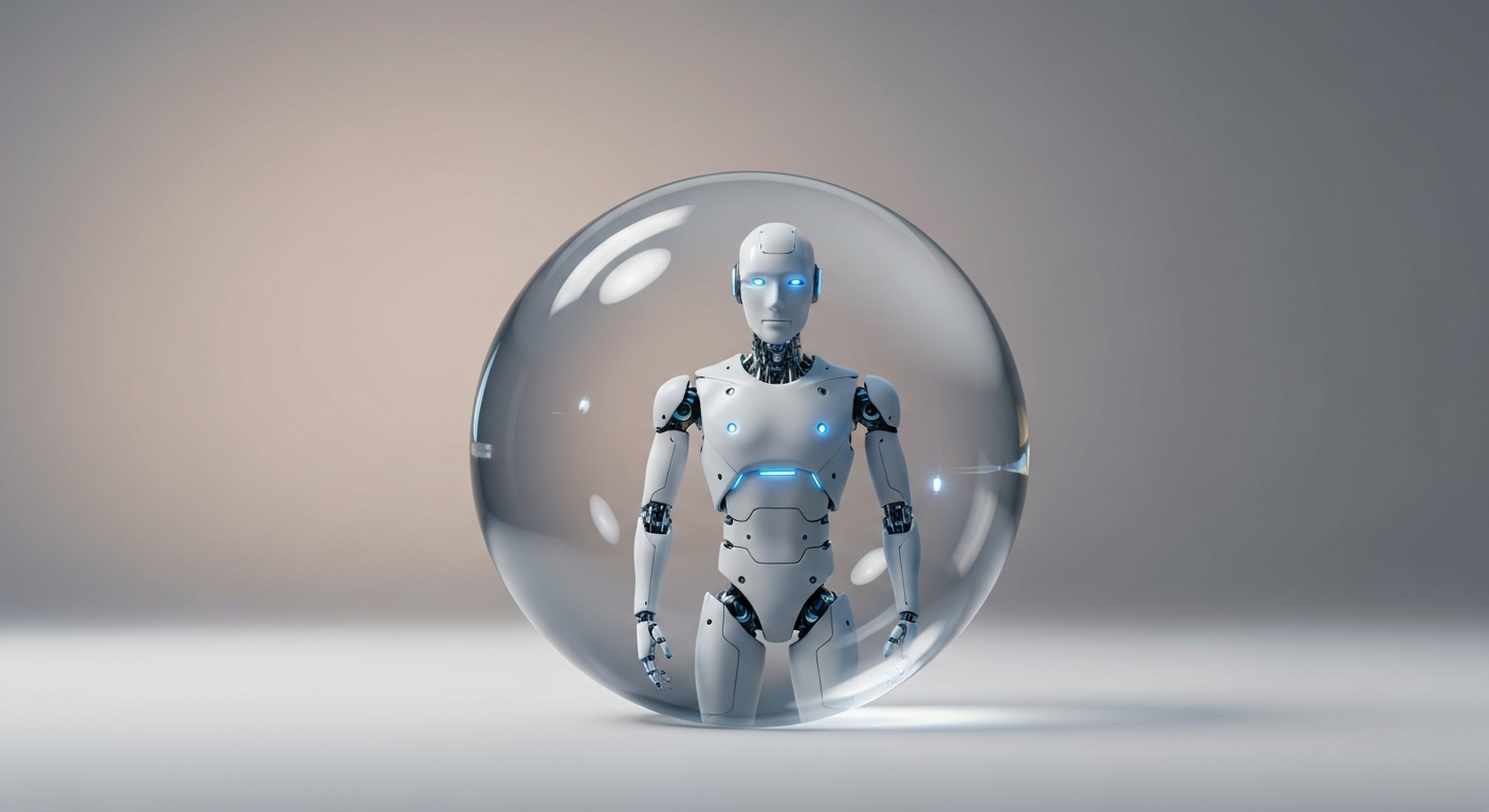 Humanoid robotics bubble visual